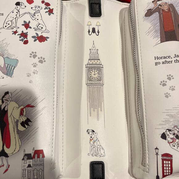 Loungefly Disney Classic Books 101 Dalmatians Convertible Crossbody Bag - Picture 5 of 12